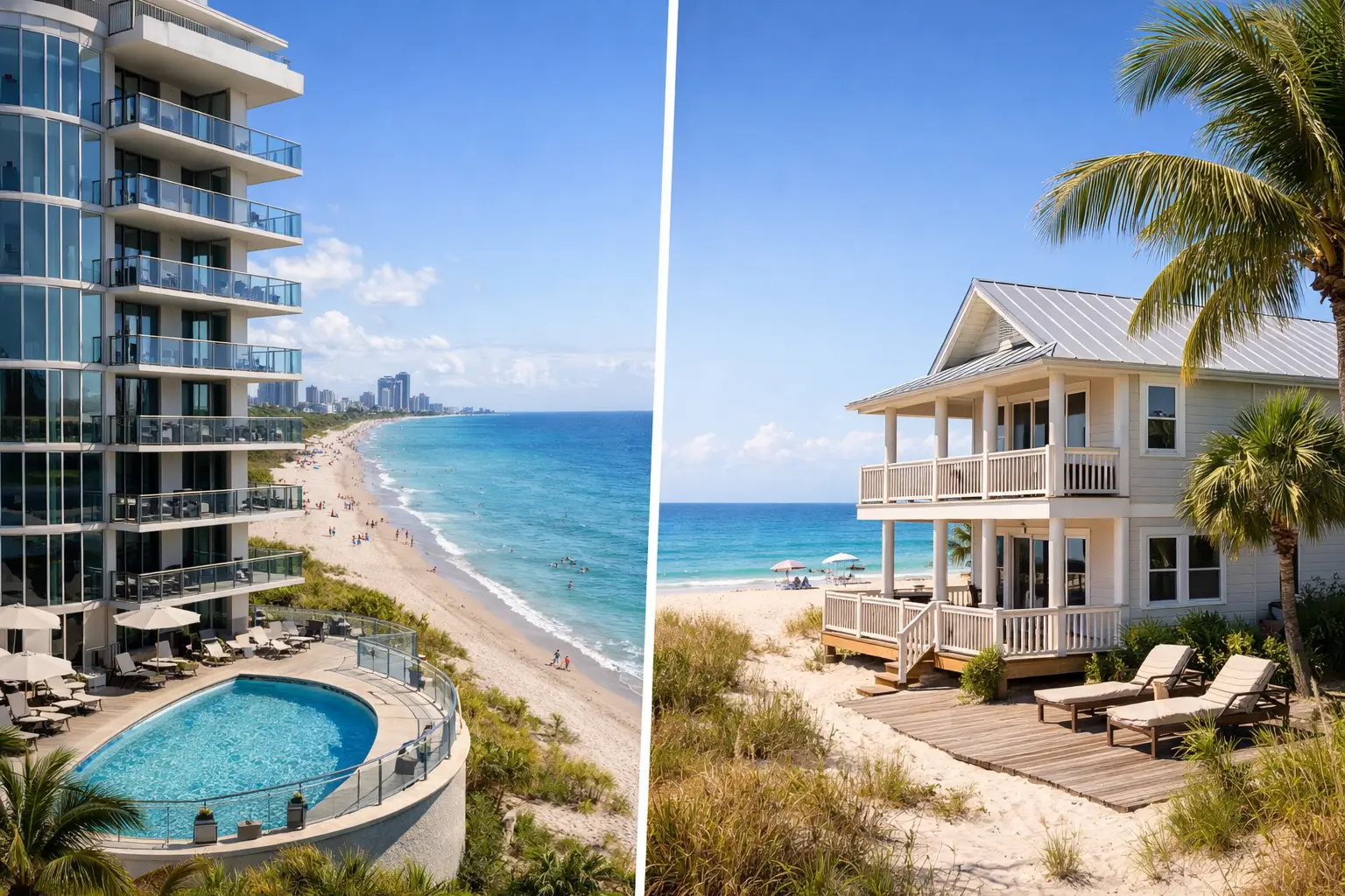 Condo Versus Beach House Florida